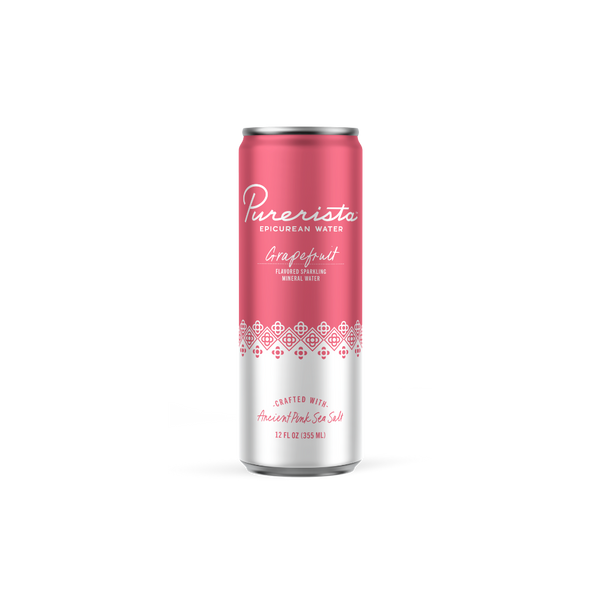 PURERISTA EPICUREAN WATER - Grapefruit  12PK 120Z SLEEK CANS