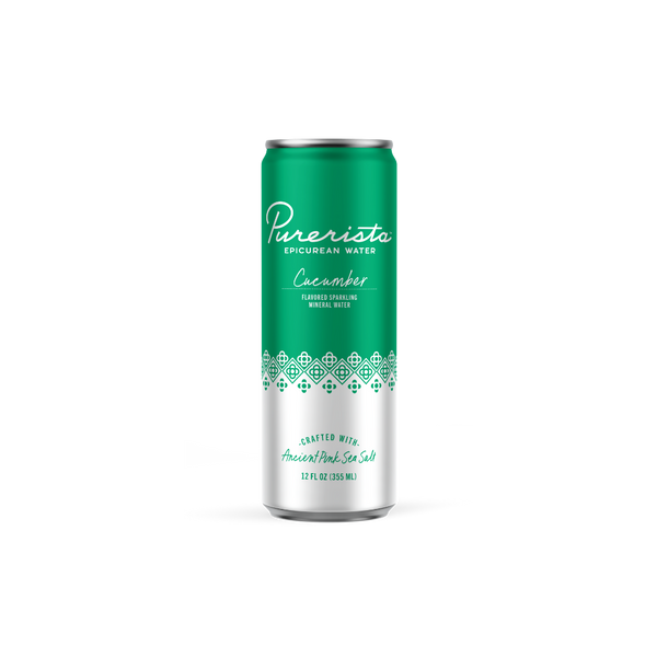 PURERISTA EPICUREAN WATER - Cucumber  12PK 120Z SLEEK CANS