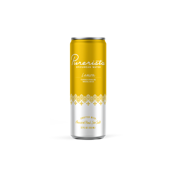 PURERISTA EPICUREAN WATER - Lemon  12PK 120Z SLEEK CANS